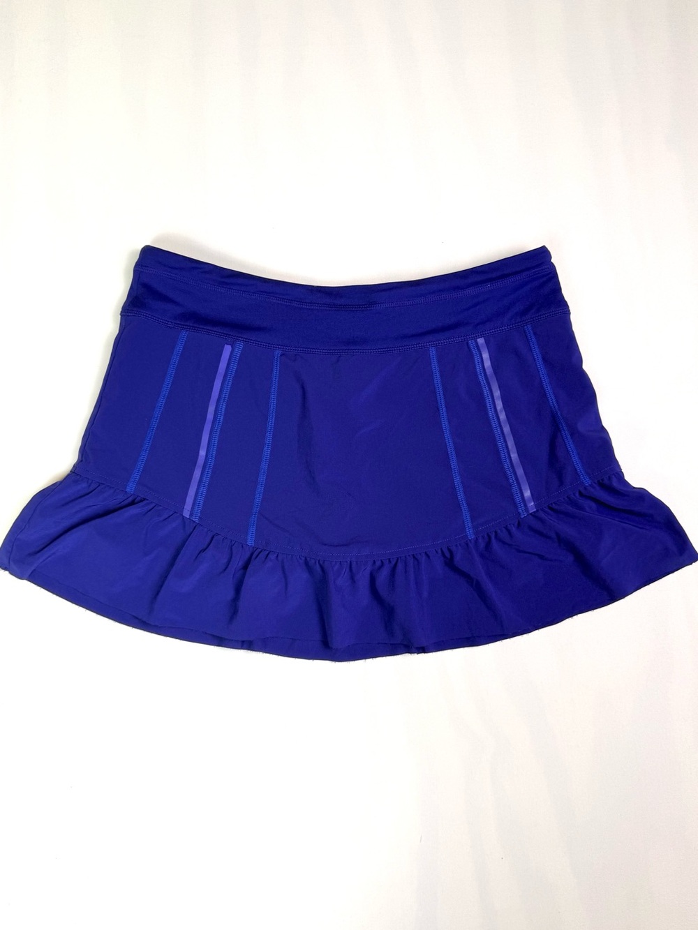 Athleta Takeoff Skort Size 8 Purple Ruffle Running Tennis Athletic Skirt